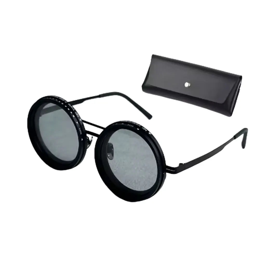 Adjustable 1-9 Sunglasses with ND Filter Lenses Fishing Rounded Polarized Glasses Polarized Sunglasses for Men Driving Fishing