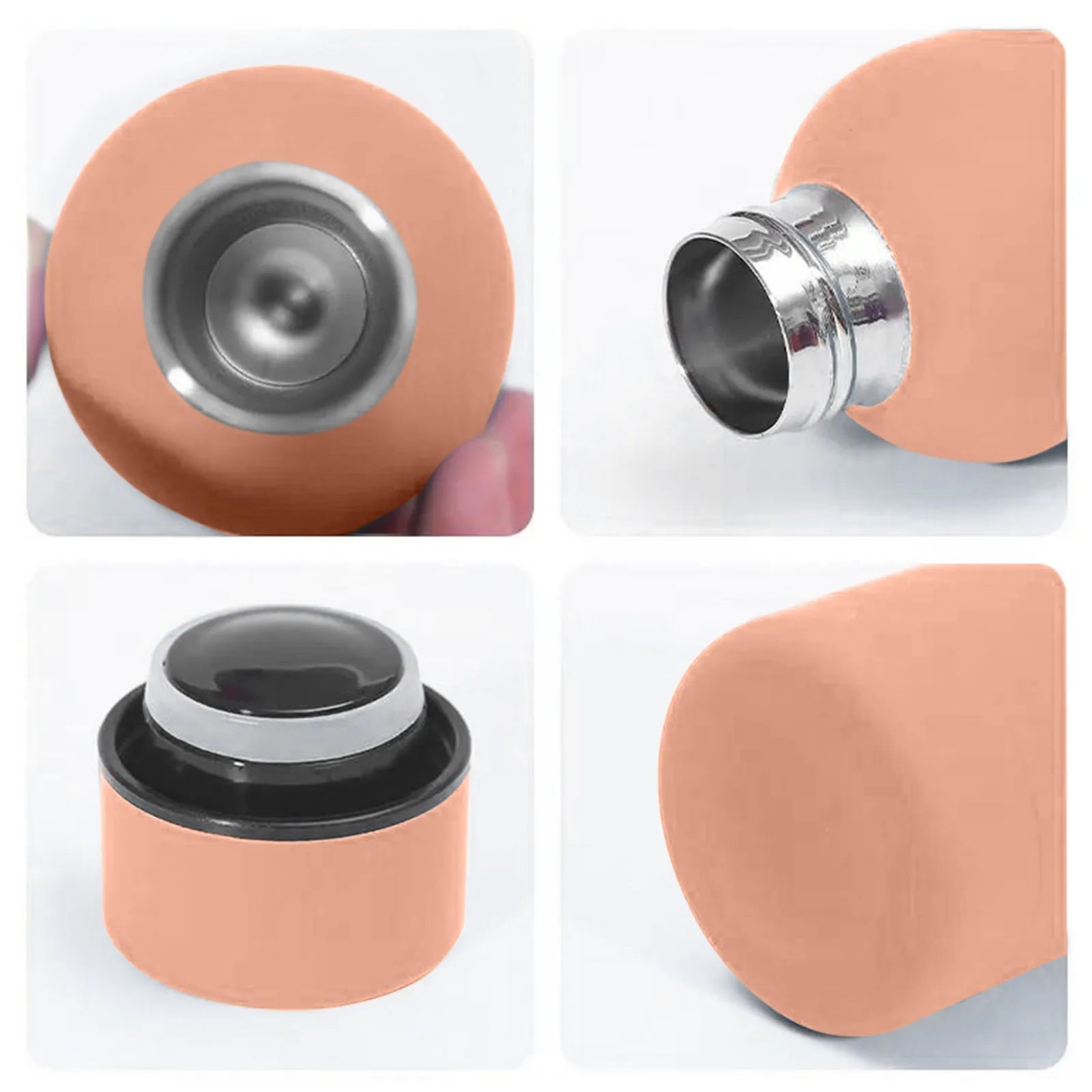 500ml Small Mouth Thermos Cup Outdoor Stainless Steel Bottle Rubber Paint Sports Kettle Thickened Double Water Cup