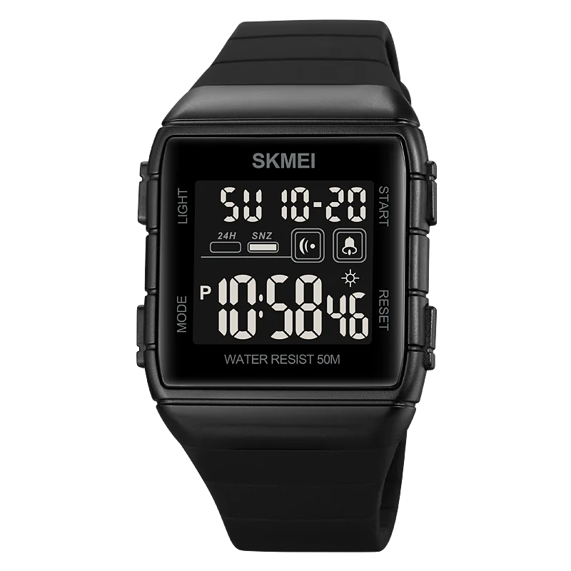 SKMEI Japan Digital movement Mens Sport Watches Military Countdown Alarm Clock 5Bar Waterproof LED Light Wristwatch reloj hombre