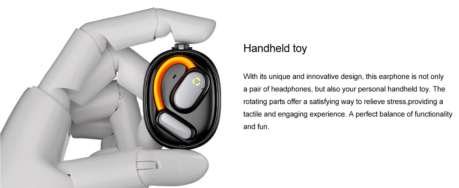 True Open Ear earbuds Wireless Headphones with Enhanced Sound,Lightweight Design,IPX4 waterproof,DNC Mics,BT 5.4,Punchy Bass