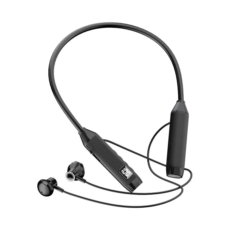 Super Power Wireless Headphones Bluetooth Earphones Neckband Magnetic Earbuds LED Display Sports Headset Stereo With Mic