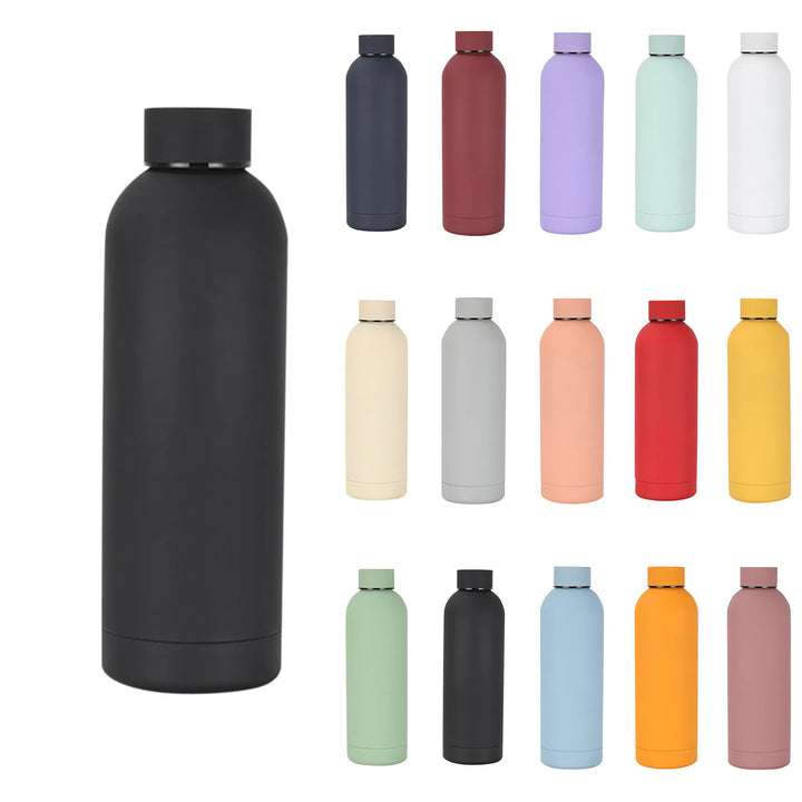 500ML Stainless Steel Small Mouth Thermos Sports Kettle Keep Cold Thermal Mug Portable Insulated Cup Gym Water Kettle