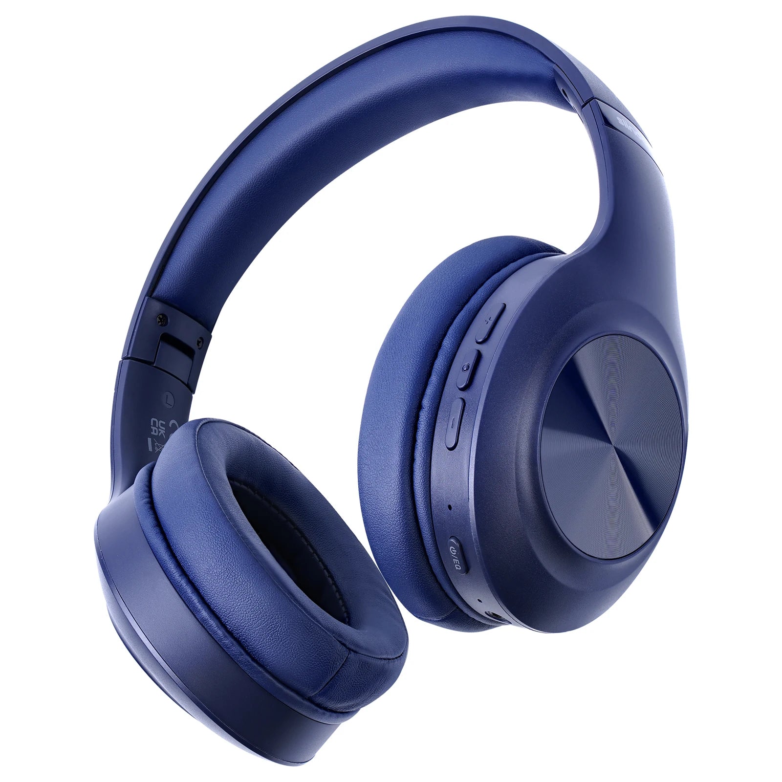 Siindoo JH-923 Wireless Headphones Over Ear,Foldable Bluetooth Headsets,3EQ Sound Modes, Hi-Res Audio with Mic Deep Bass Blue
