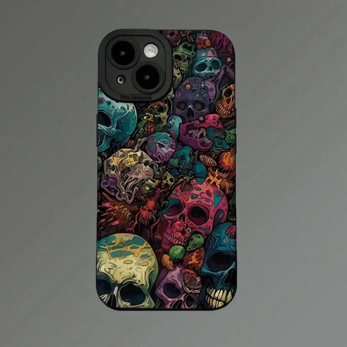 Creative Skull Pattern Phone Case Phone Accessories Compatible with IPhone 16 Pro Max 15 Pro 14Plus 13 12 11 XR X/XS