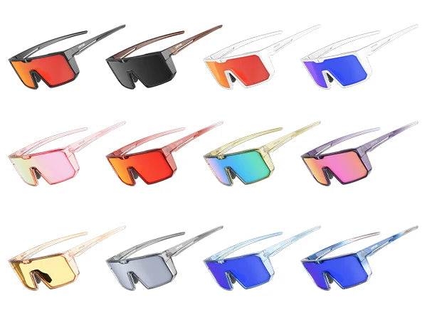 KAPVOE Polarized Cycling Glasses Sports Sunglasses for Men Women, UV400 Protection MTB Bicycle Baseball Mountain Bike Glasses