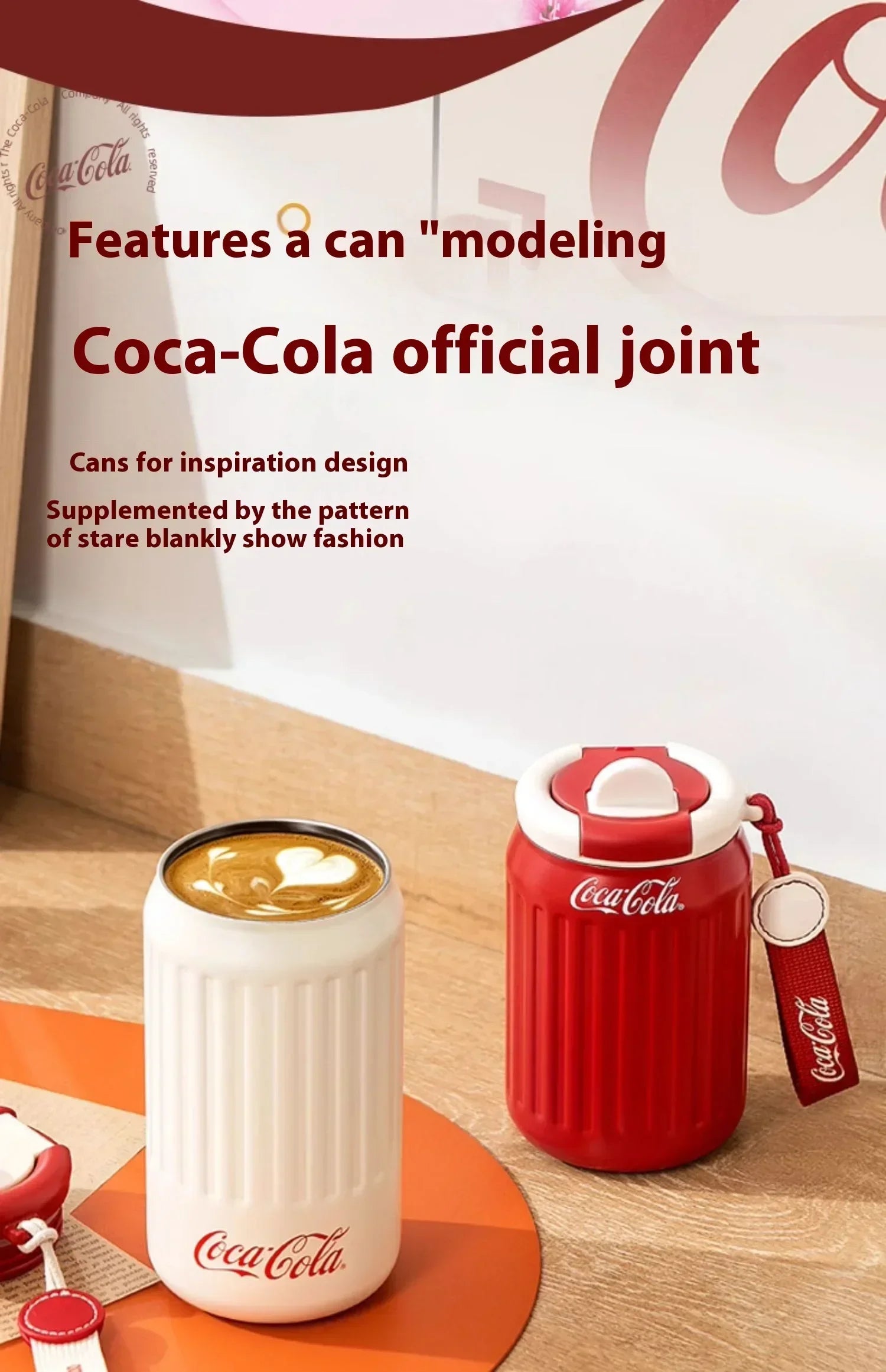 Stainless Steel Fashion Thermos Cup Water Cup Insulated Water Bottle Car Coffee Retro Travel Cup Stainless Steel Vacuum Flask