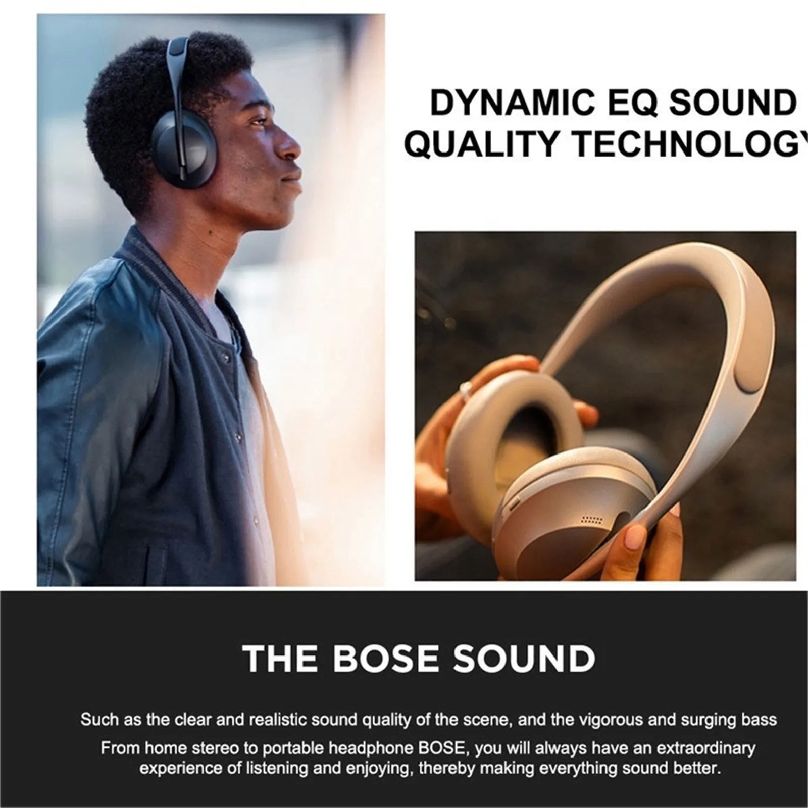 Bose-700 Noise Cancelling Headphones Bluetooth Over-Ear Wireless Headphones Built-In Microphone Clear Calls Alexa Voice Control