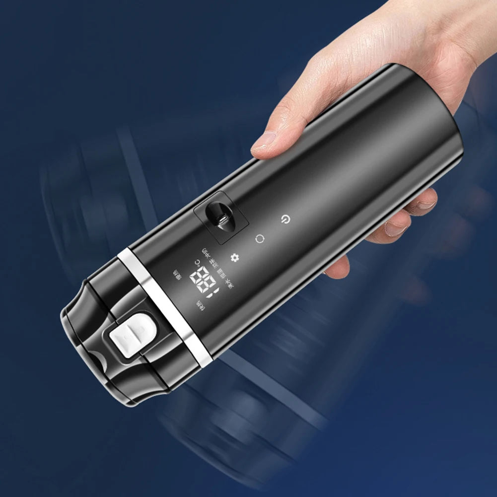 12V/24V Water Warmer Bottle Smart Temperature Control Car Heated Smart Mug Digital LCD Display Thermos Cup Stainless Steel 500ML