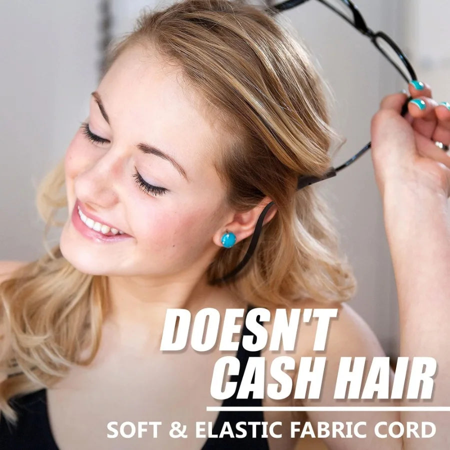 Glasses Strap Holder M Size 13.5 inch 3 Adjustable Eyeglasses Strap Lanyards No Tail Sunglasses Strap for Men Women Anti Slip E