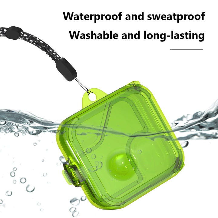 PC Headphone Box Case Clear Candy Color Wireless Headphones Cover With Lanyard Hook Waterproof Fall-protection for Nothing Ear 2