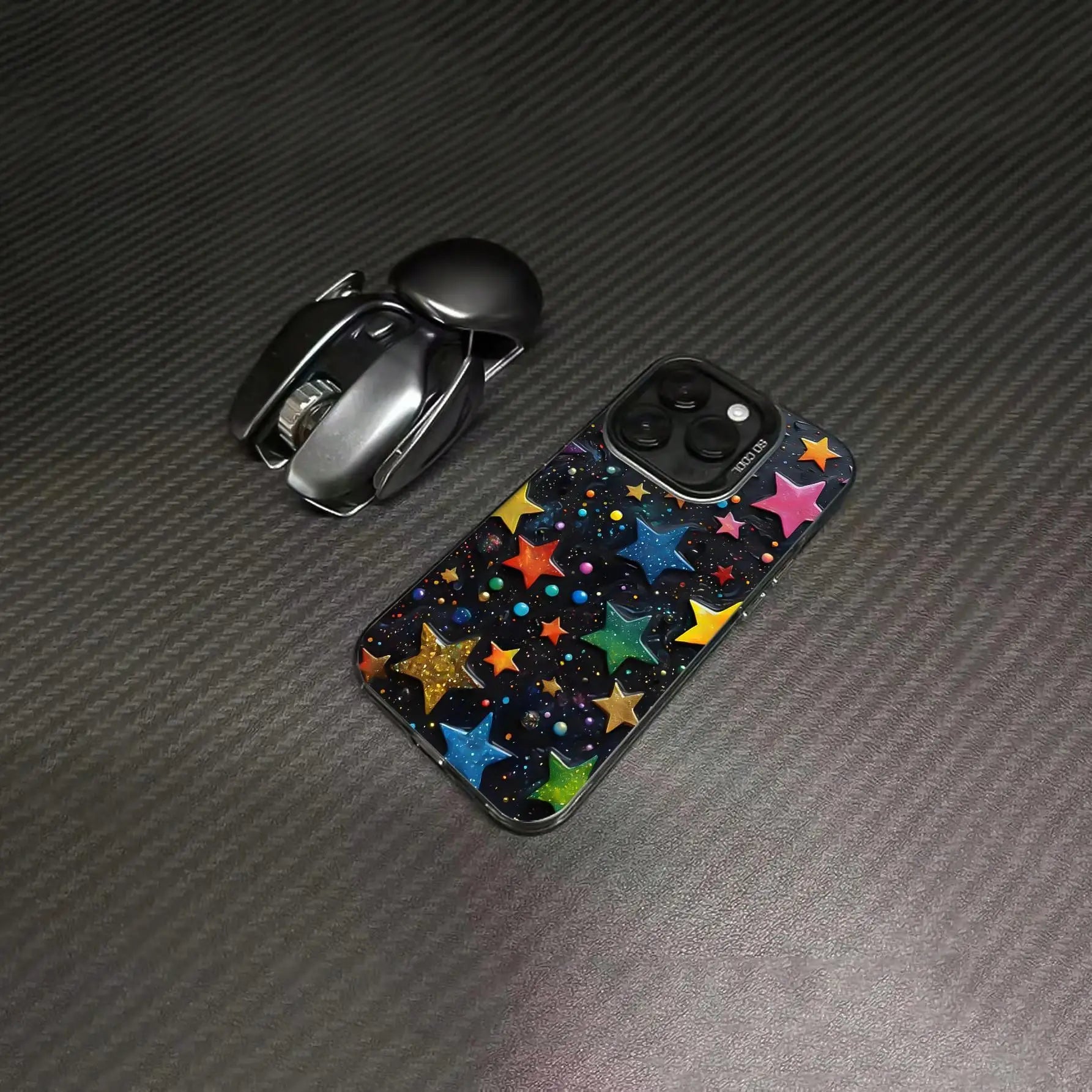 Colorful Star Pattern Phone Case Phone Accessories Compatible with IPhone for IPhone 16 Pro Max 15 Pro 14Plus 13 12 11 XR X/XS