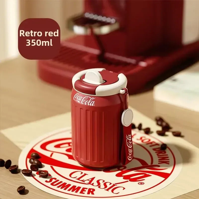 Stainless Steel Fashion Thermos Cup Water Cup Insulated Water Bottle Car Coffee Retro Travel Cup Stainless Steel Vacuum Flask