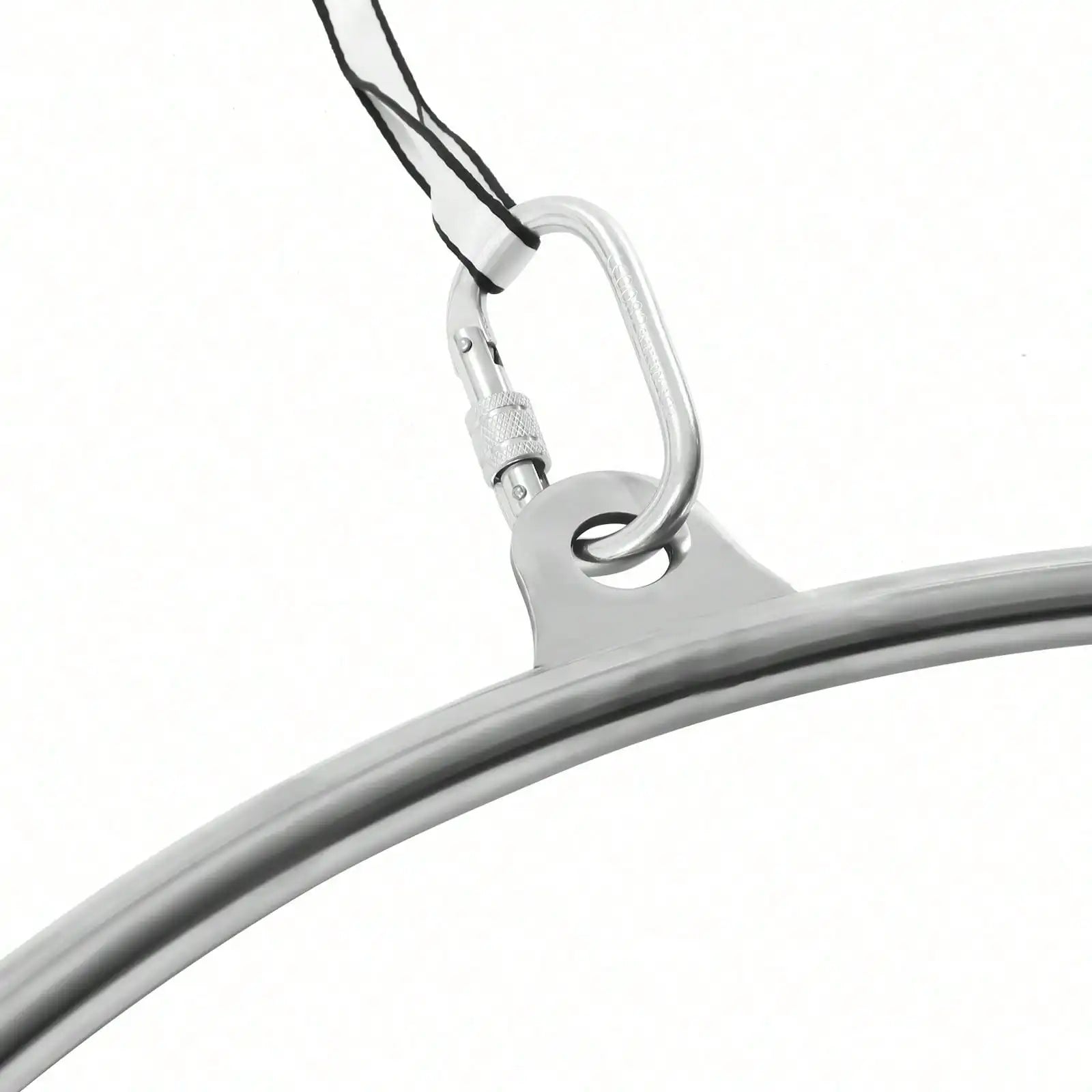 90cm Aerial Lyra Hoop Gymnastic Equipment Lifting Ring Yoga Ring Dance Stainless 350Kg