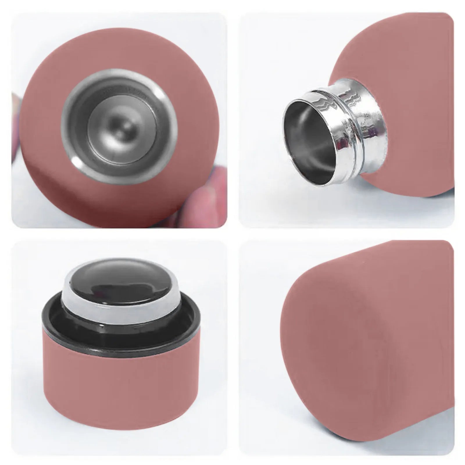 500ml Small Mouth Thermos Cup Outdoor Stainless Steel Bottle Rubber Paint Sports Kettle Thickened Double Water Cup