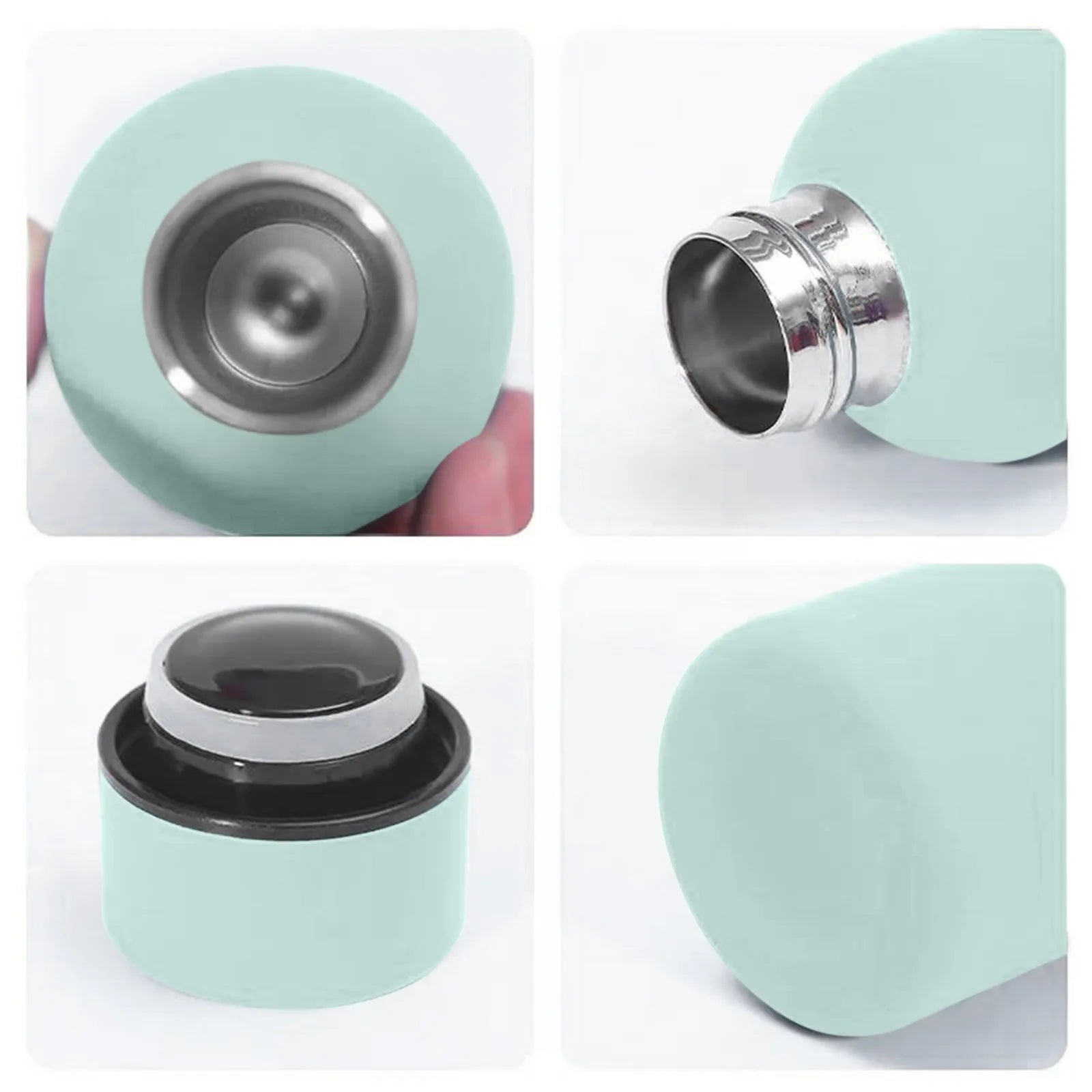 500ml Small Mouth Thermos Cup Outdoor Stainless Steel Bottle Rubber Paint Sports Kettle Thickened Double Water Cup