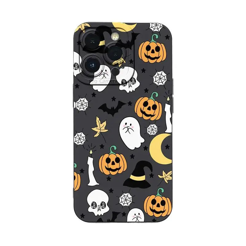 Funny Pumpkin Pattern Phone Case Phone Accessories for IPhone Series for IPhone 16 Pro Max 15 Pro 14Plus 13 12 11 XR X/XS