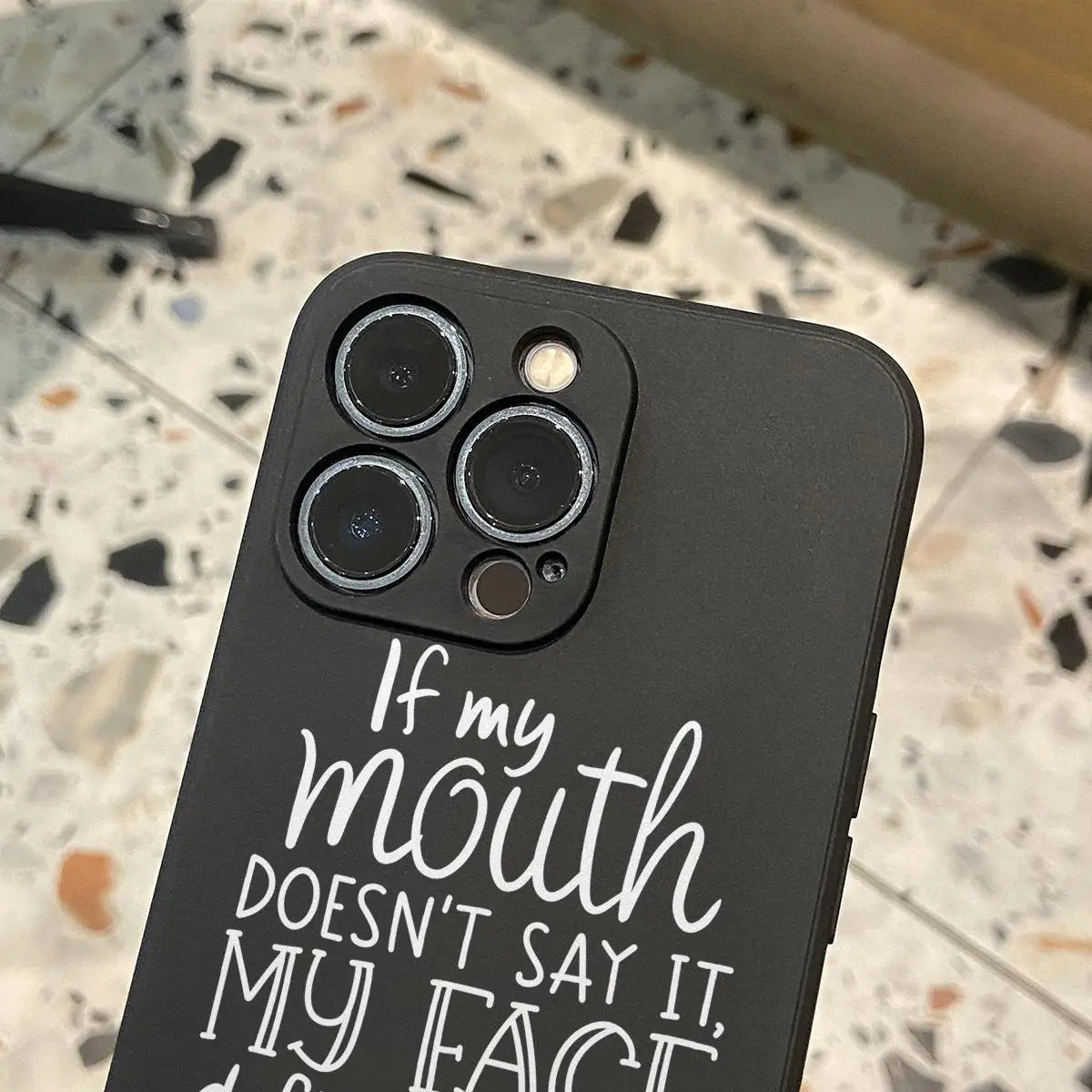 Solid Color Slogan Pattern TPU Phone Case,  Fashion Phone Accessories Compatible with IPhoneiPhone 16 Pro Max 1514Plus 13 12 11