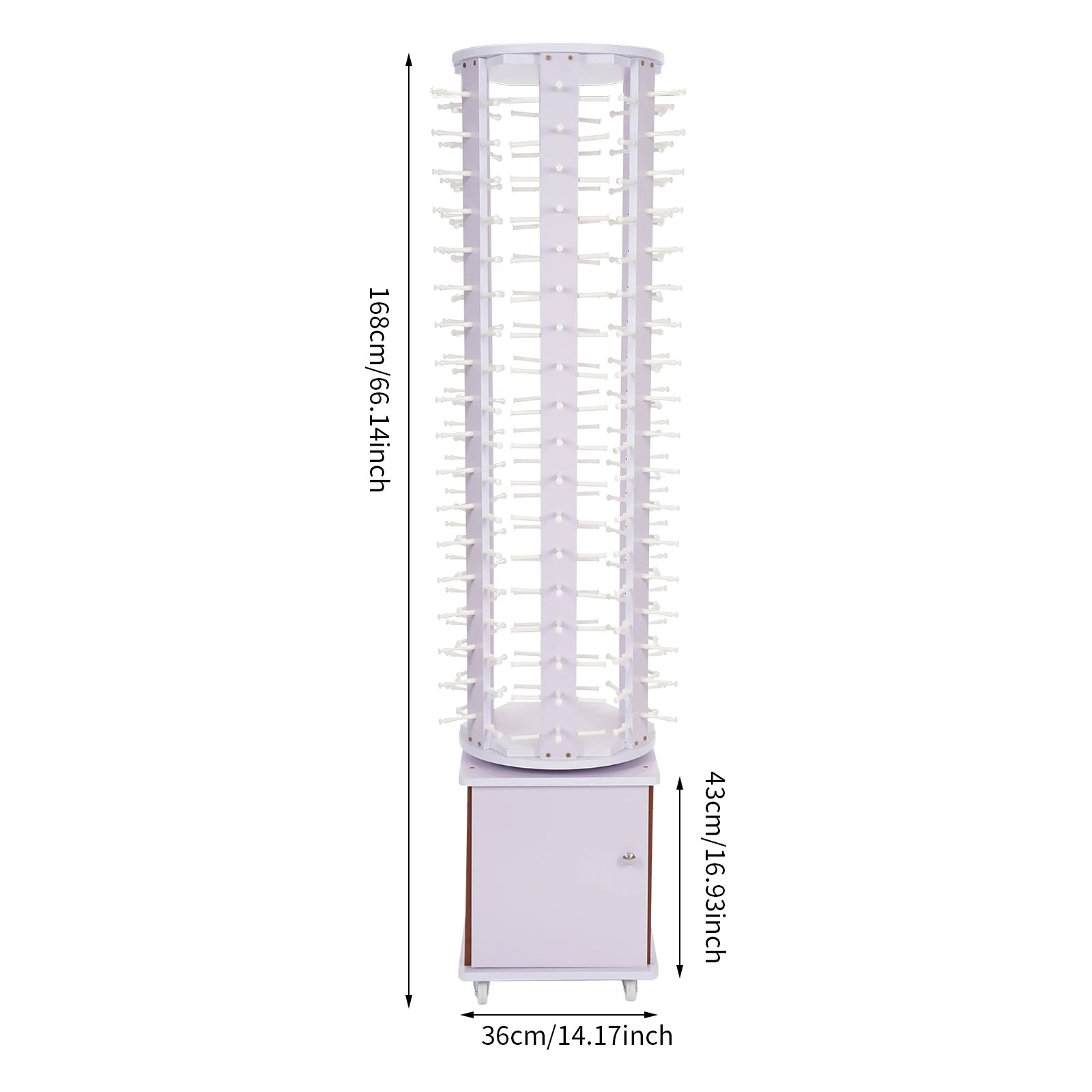 Sunglasses Storage Organizer Floor-standing Glasses Display Stand With Wheels Glasses Storage Display Stand