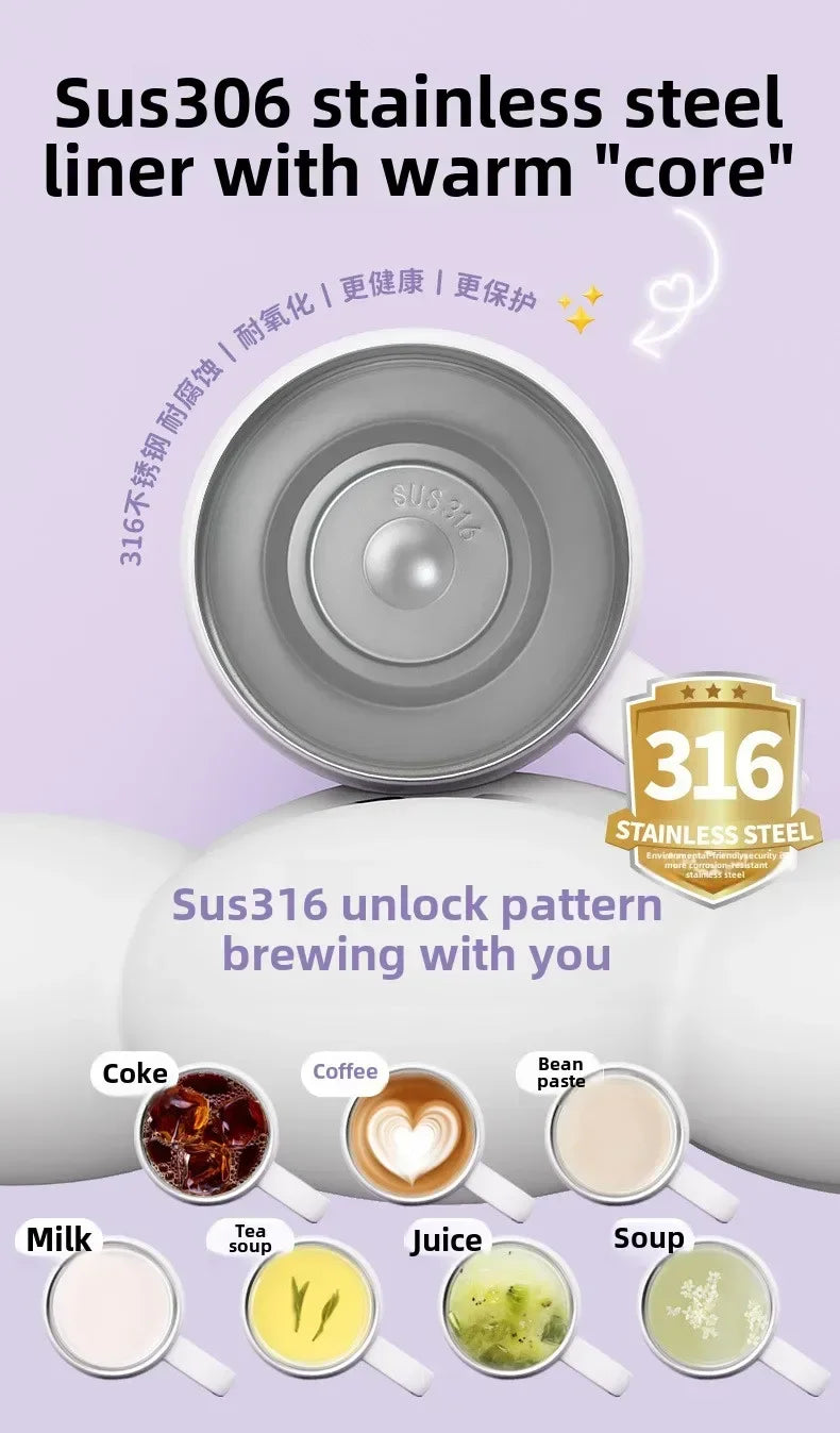 Sanrio 900Ml Thermos Cup Hello Kitty Cinnamoroll Kuromi Design Leakproof Water Cup Portable Bag Car Ice Cup Gift for Friends