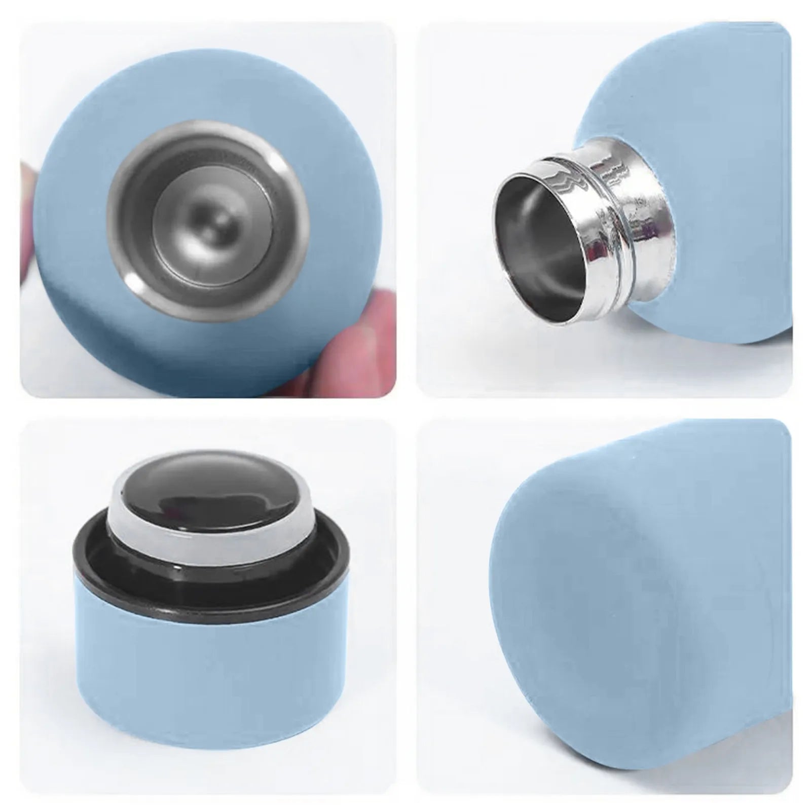 500ml Small Mouth Thermos Cup Outdoor Stainless Steel Bottle Rubber Paint Sports Kettle Thickened Double Water Cup