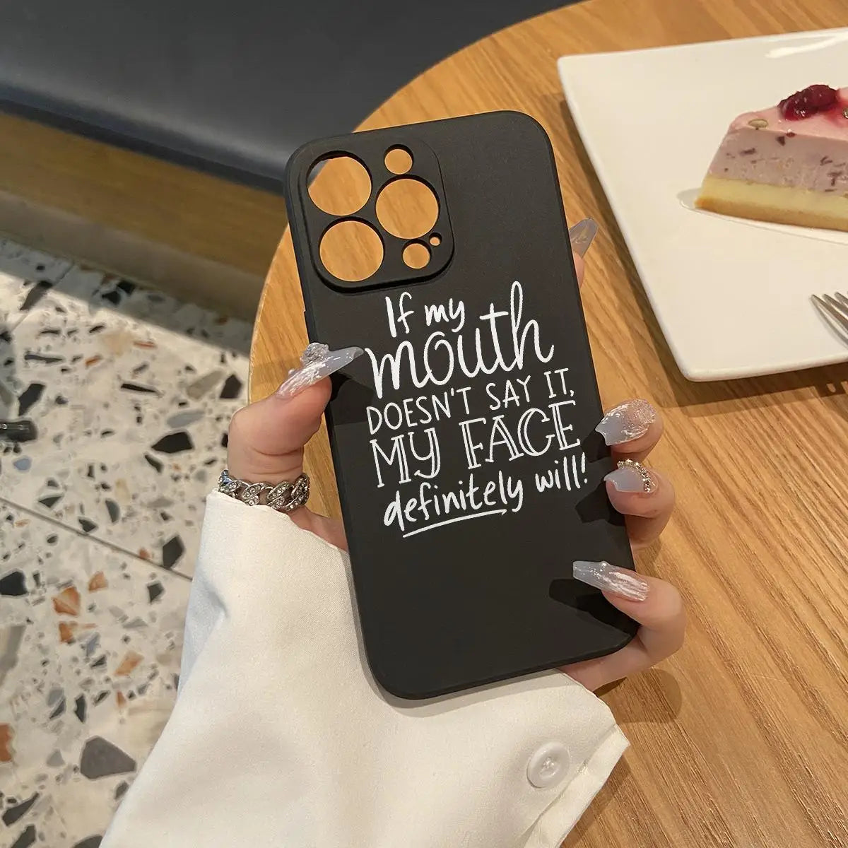 Solid Color Slogan Pattern TPU Phone Case,  Fashion Phone Accessories Compatible with IPhoneiPhone 16 Pro Max 1514Plus 13 12 11