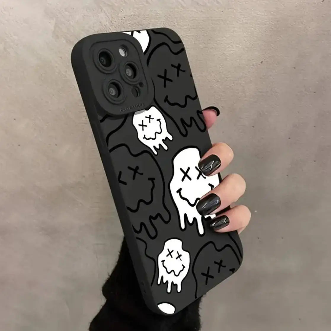 Creative Skull Pattern Phone Case, Shockproof Decorative Phone Accessories Compatible with IPhone 16 Pro Max 15 Pro 14Plus 13 12