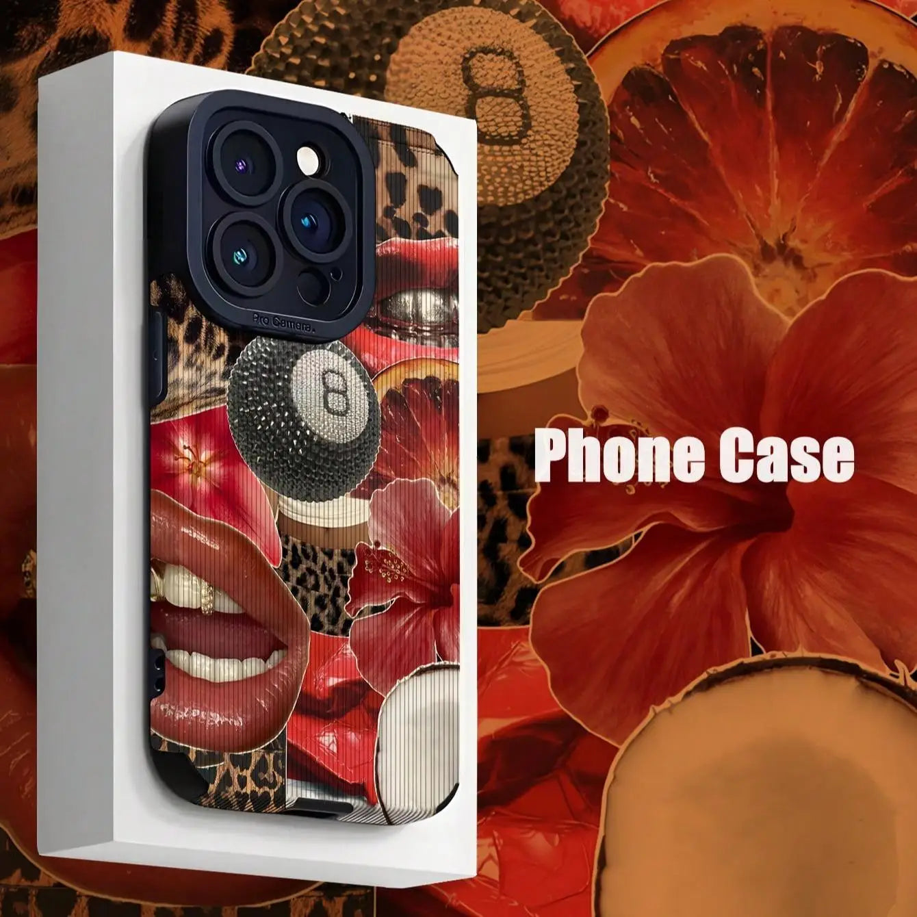 Fashionable Lip Pattern Phone Case Phone Accessories Compatible with IPhone 16 Pro Max 15 Pro 14Plus 13 12 11 XR X/XS