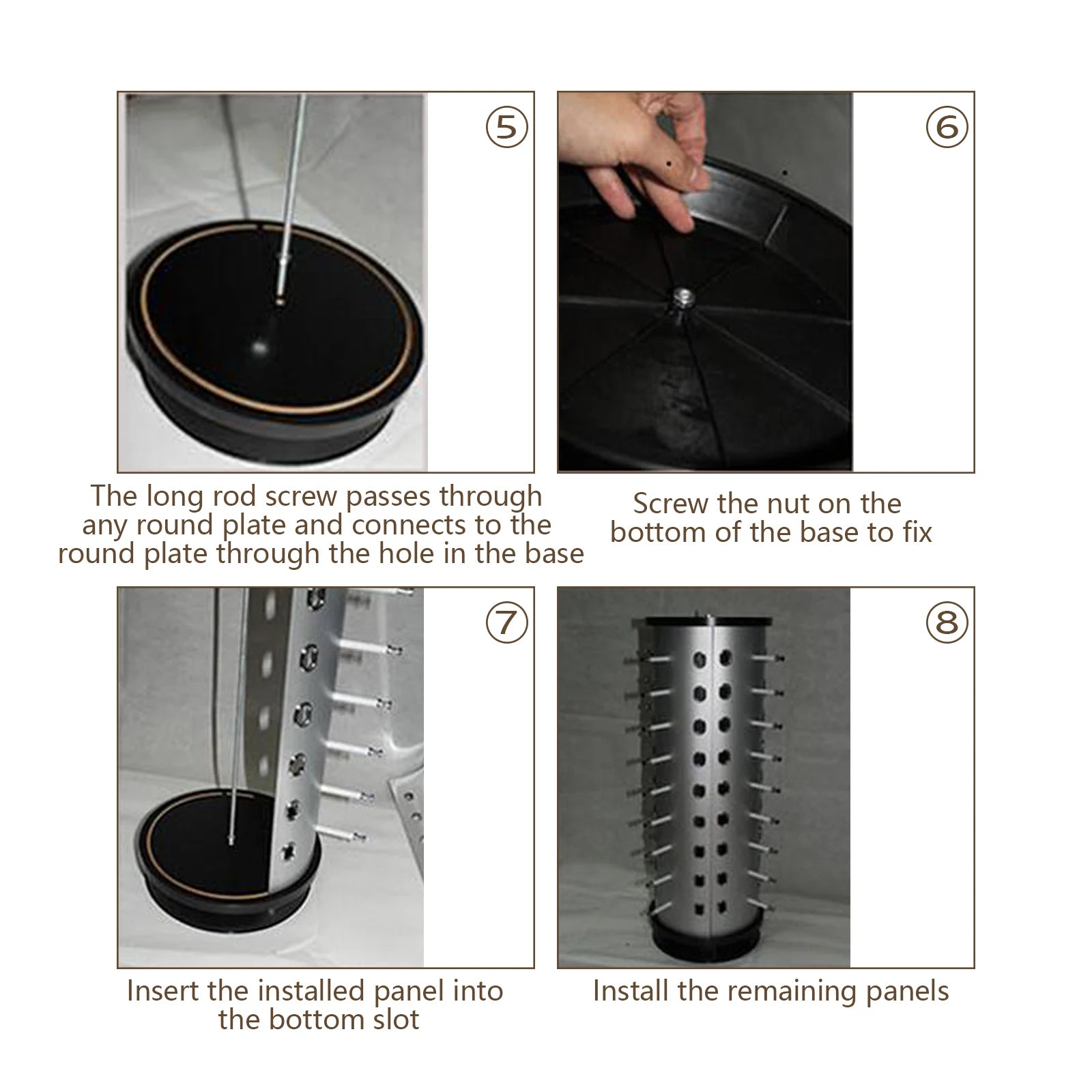 Bymaocar Sunglasses Display Rack 360° Rotating  44 Pieces + Mirror Spinning Stand Glass Holder Home Decor with Hooks and Holes