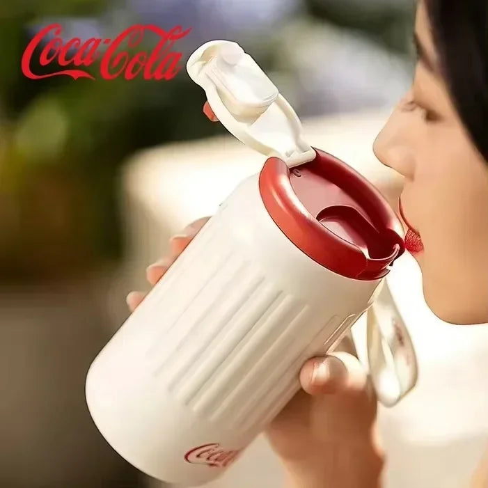 Stainless Steel Fashion Thermos Cup Water Cup Insulated Water Bottle Car Coffee Retro Travel Cup Stainless Steel Vacuum Flask