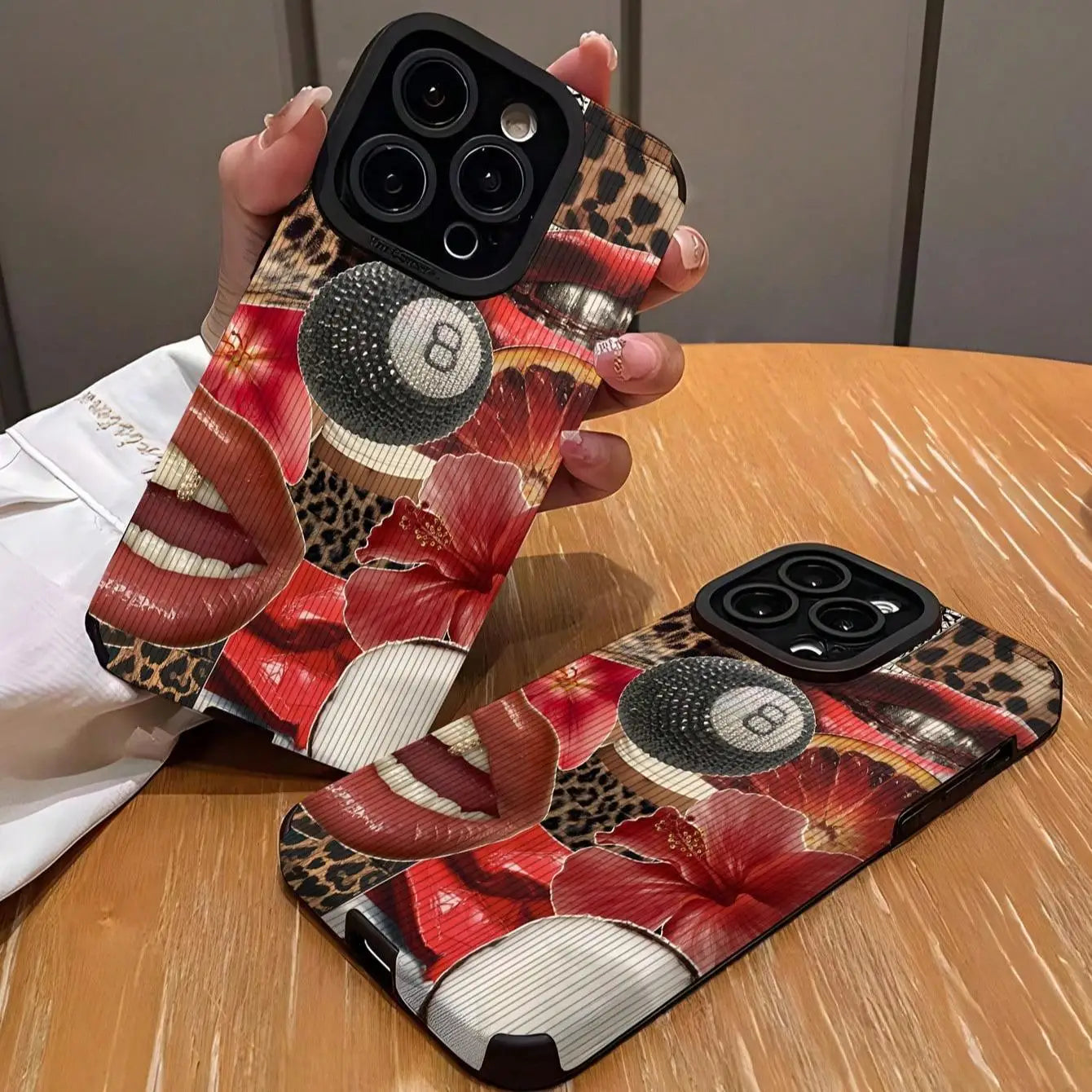 Fashionable Lip Pattern Phone Case Phone Accessories Compatible with IPhone 16 Pro Max 15 Pro 14Plus 13 12 11 XR X/XS