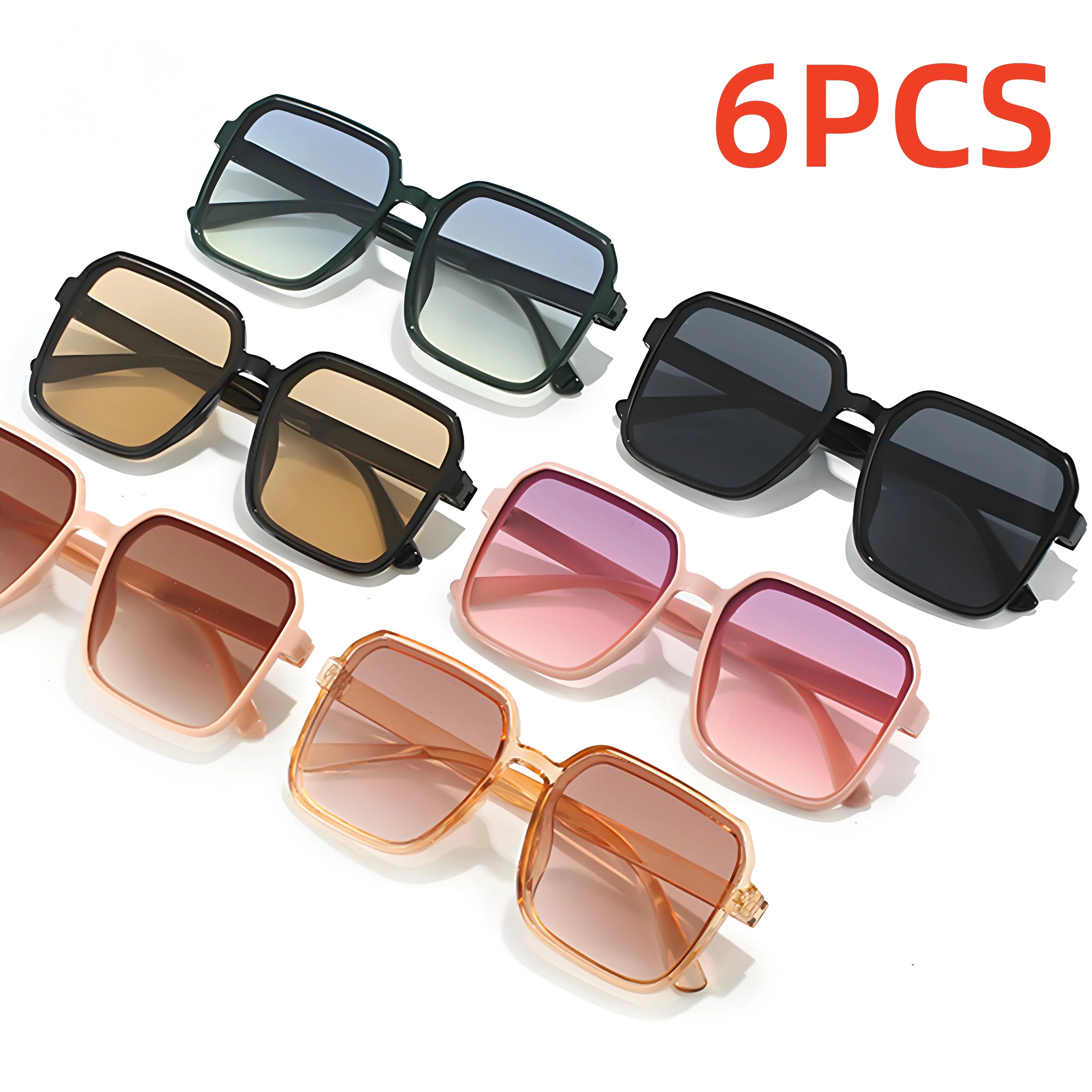 Retro Square Acetate Sunglasses - Unisex Oversized UV Protection ✔Non-Slip Nose Pads (Driving/Fishing/Travel)