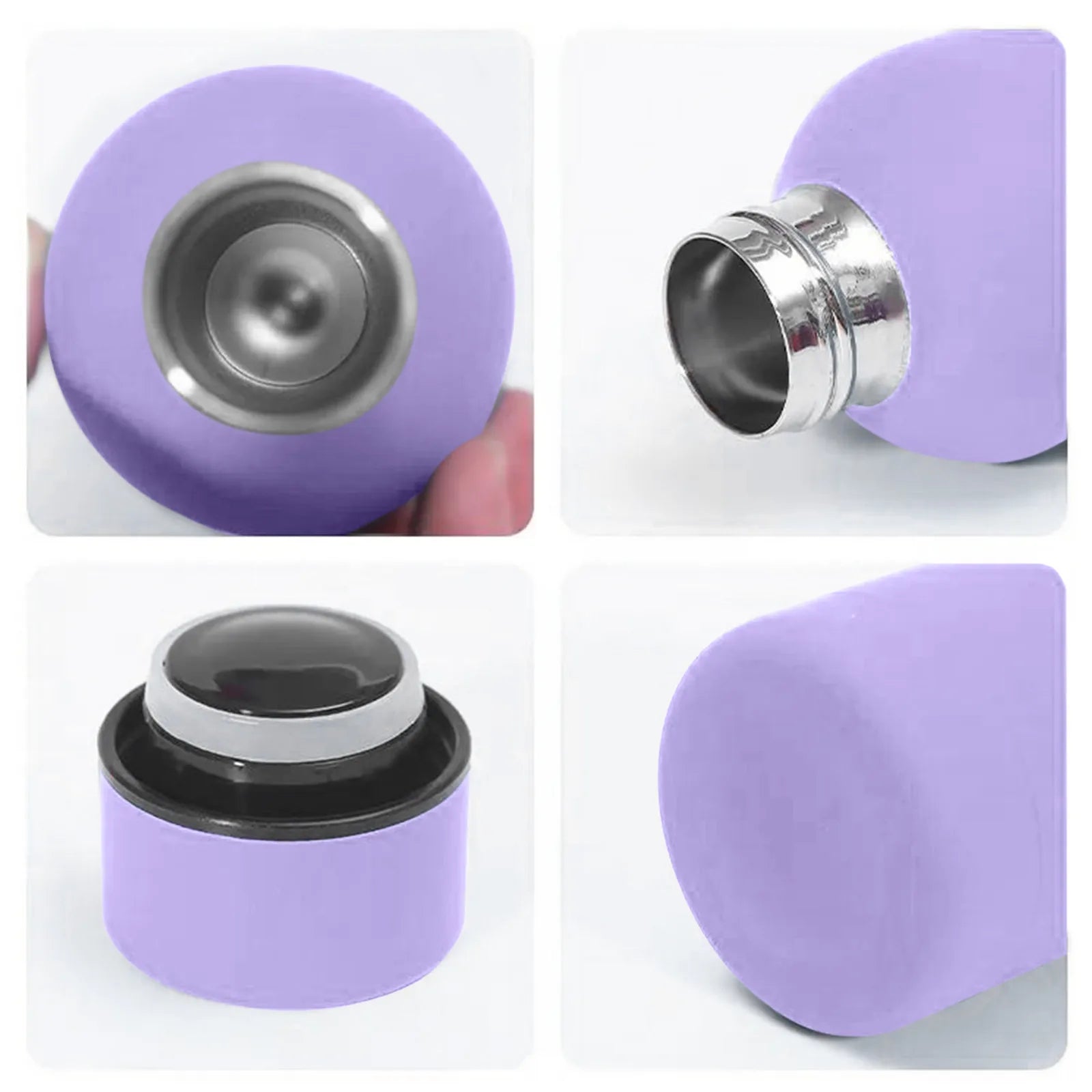 500ml Small Mouth Thermos Cup Outdoor Stainless Steel Bottle Rubber Paint Sports Kettle Thickened Double Water Cup