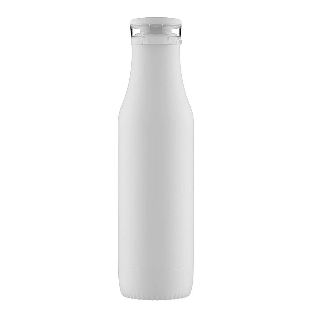 Ello 18oz Vacuum Insulated Stainless Steel Water Bottle, BPA-Free Flip Lid Leak-Proof Thermos for Sports Travel Hot/Cold Drinks