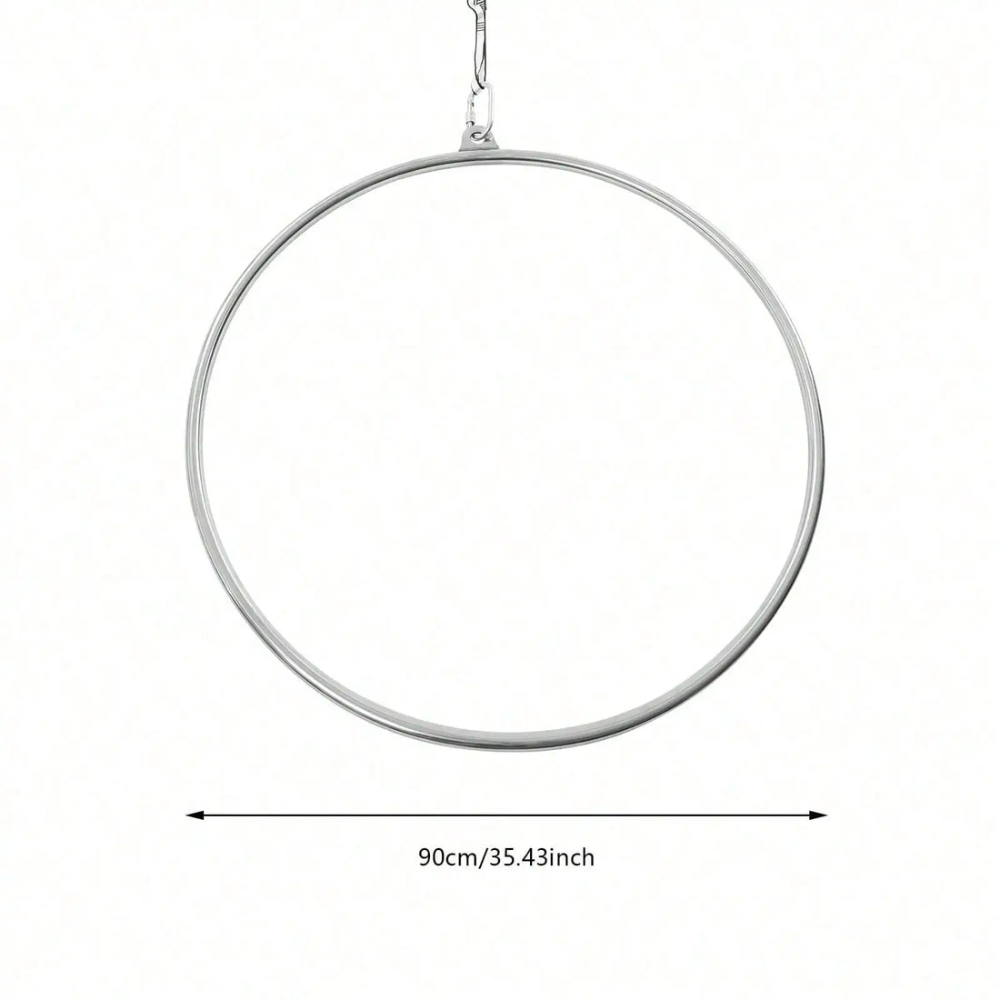 90cm Aerial Lyra Hoop Gymnastic Equipment Lifting Ring Yoga Ring Dance Stainless 350Kg