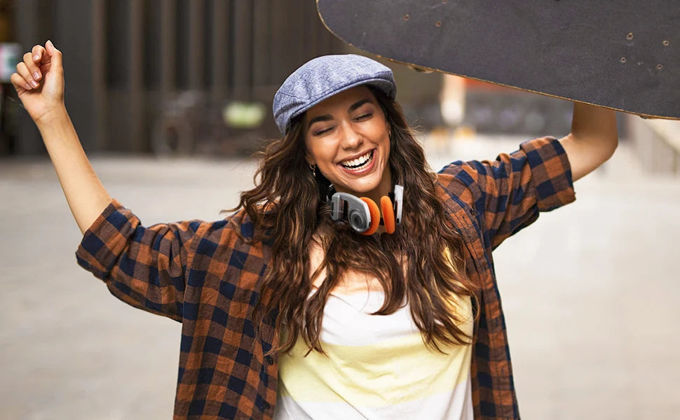 OKCSC 2 in 1 Retro Wireless Headphones 3rd Generation  BT 5.3 40mm Drive Open-ear Noise Reduction Headset Two Connection Modes