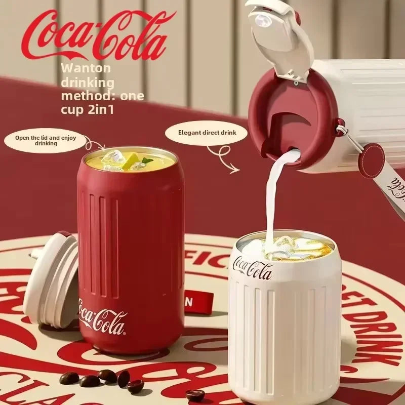 Stainless Steel Fashion Thermos Cup Water Cup Insulated Water Bottle Car Coffee Retro Travel Cup Stainless Steel Vacuum Flask