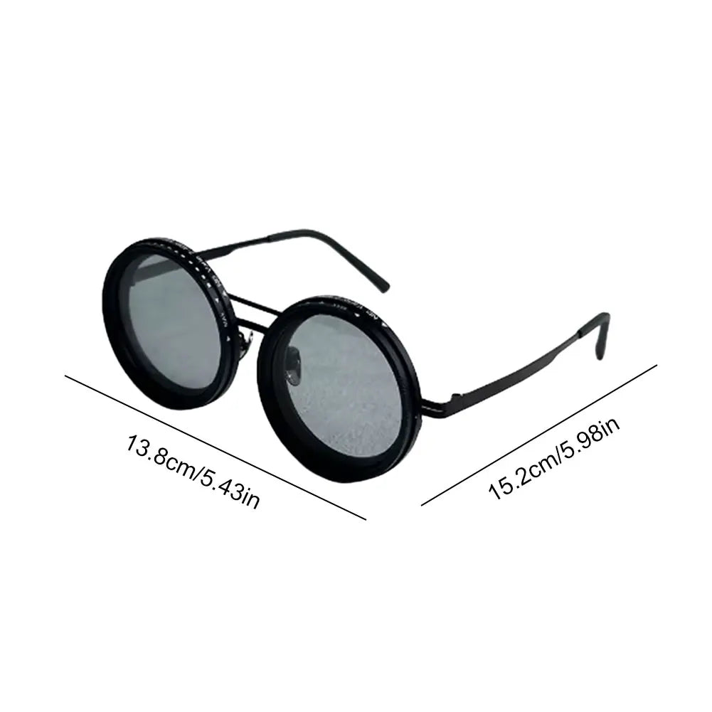 Adjustable 1-9 Sunglasses with ND Filter Lenses Fishing Rounded Polarized Glasses Polarized Sunglasses for Men Driving Fishing