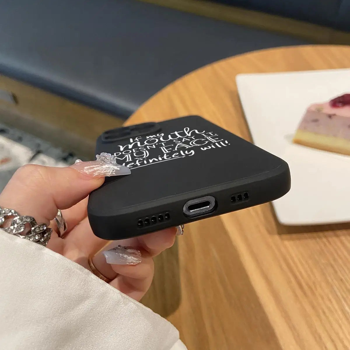 Solid Color Slogan Pattern TPU Phone Case,  Fashion Phone Accessories Compatible with IPhoneiPhone 16 Pro Max 1514Plus 13 12 11