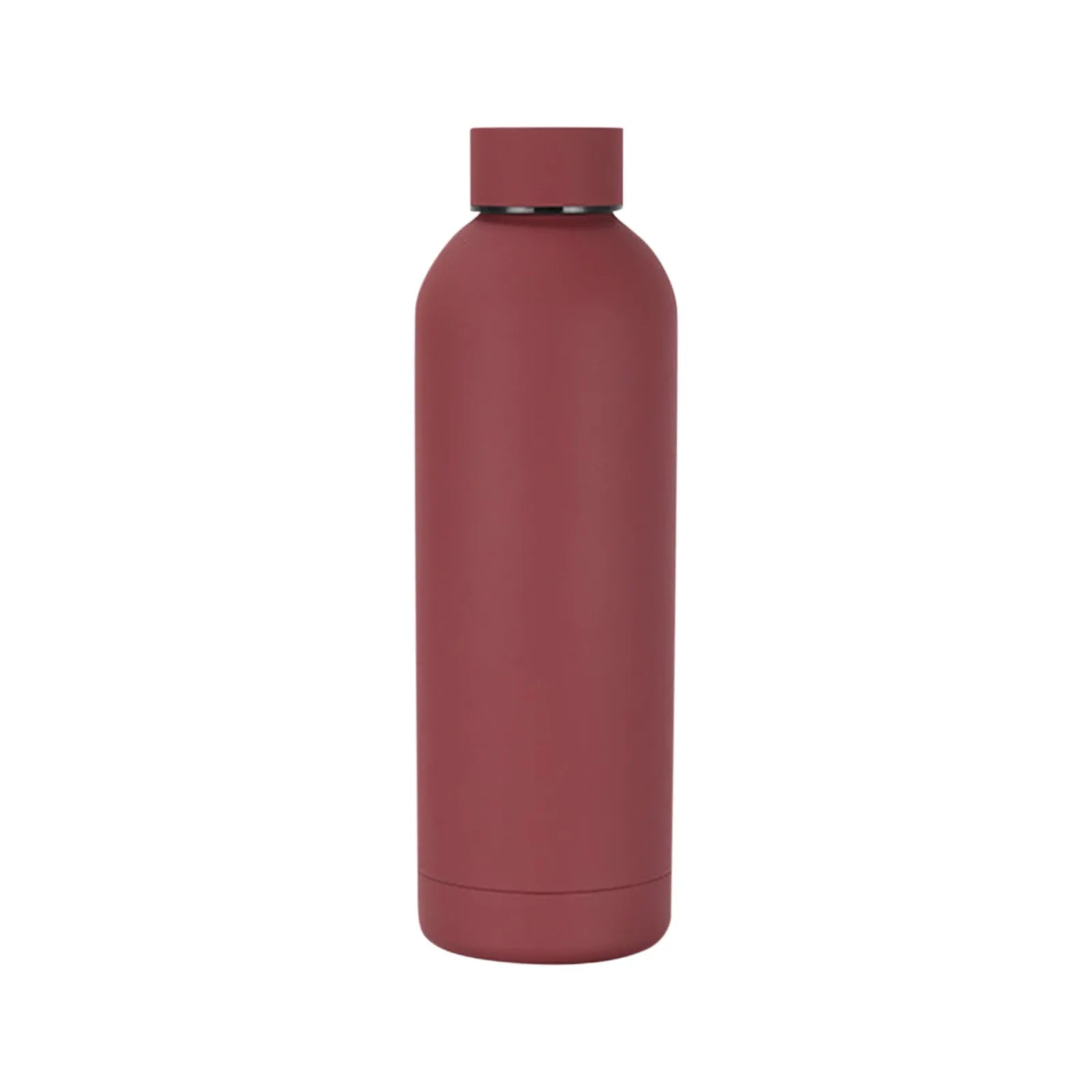 500ml Small Mouth Thermos Cup Outdoor Stainless Steel Bottle Rubber Paint Sports Kettle Thickened Double Water Cup
