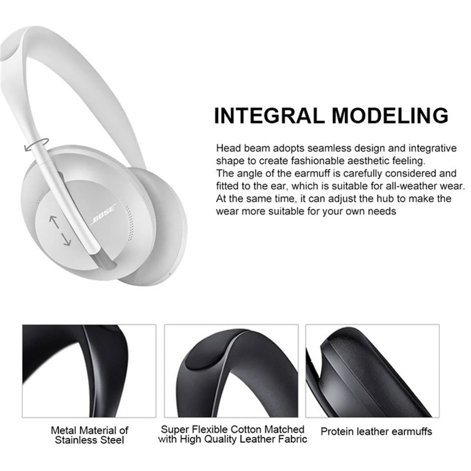 Bose-700 Noise Cancelling Headphones Bluetooth Over-Ear Wireless Headphones Built-In Microphone Clear Calls Alexa Voice Control