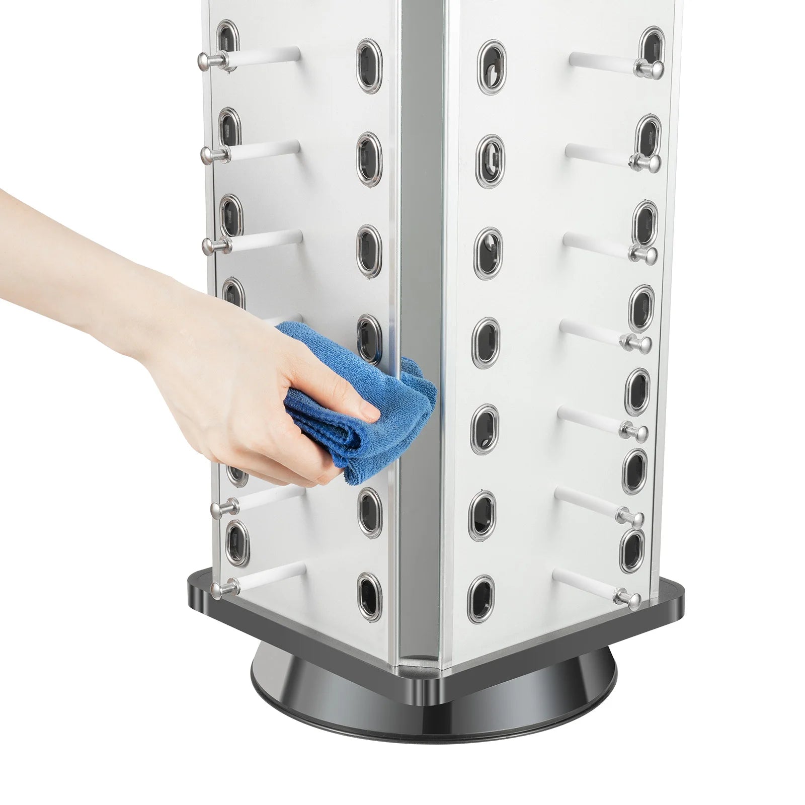 Rotating Eyeglasses Display Stand Hold Up to 44 Pairs of Eyeglasses Ideal for Displaying or Storing Sunglasses, Myopia Glasses